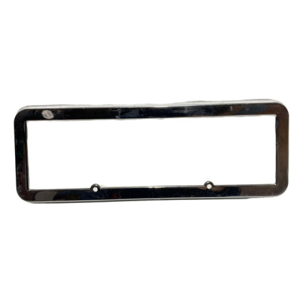 Moldura Suporte Placa Plástico Cromado Universal Origi Carro