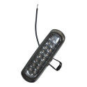 Farol Auxiliar Avulso Led Âmbar Autopoli Retangular 12/24