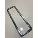 Moldura Suporte Placa Plástico Cromado Universal Origi Carro