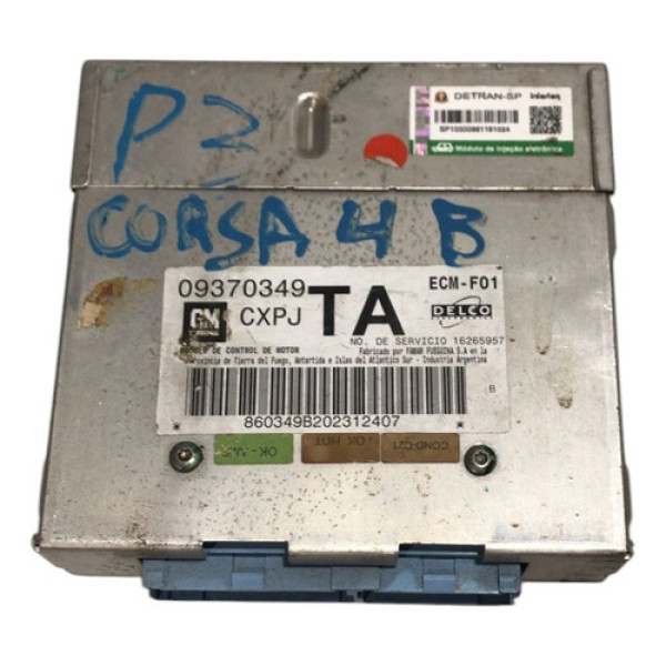 Módulo Injeção Usad Corsa 1.0 8v Gasolina 09370349 Cxpj Ta